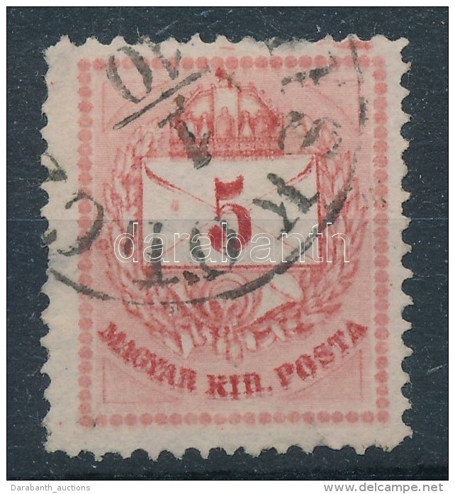 O 1874 5kr I. Típus álkettÅ‘snyomat, Ritka / Mi 17a With Double Print - Otros & Sin Clasificación