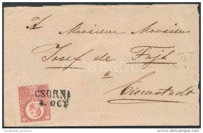 1873 5kr Levélen / On Cover 'CSORNA' - Kismarton - Otros & Sin Clasificación