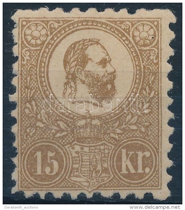 * 1871 KÅ‘nyomat 15kr / Mi 5 Signed: Köhler, Stolow, Ferchenbauer - Otros & Sin Clasificación