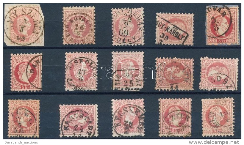 O 1867 15 Db Bélyeg Szép/olvasható Bélyegzésekkel / 15 Stamps With Nice/readable... - Otros & Sin Clasificación