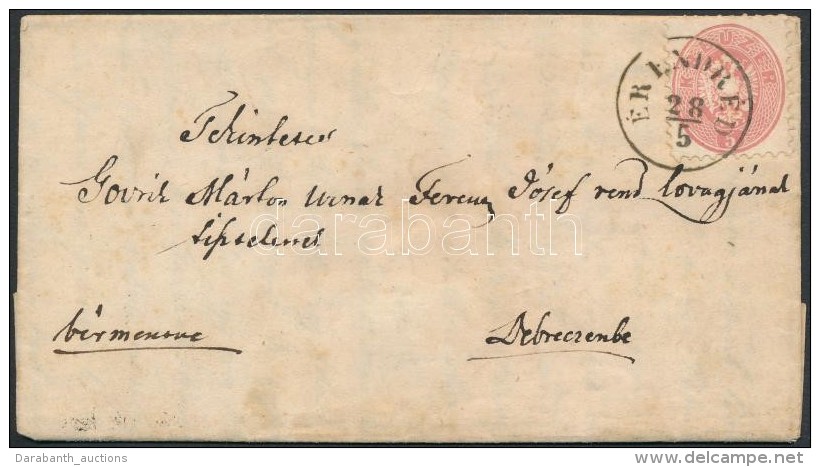 1867 Máj.28. 5kr Provizórikus Felhasználása Levélen / Provisional Usage Of 5kr... - Autres & Non Classés