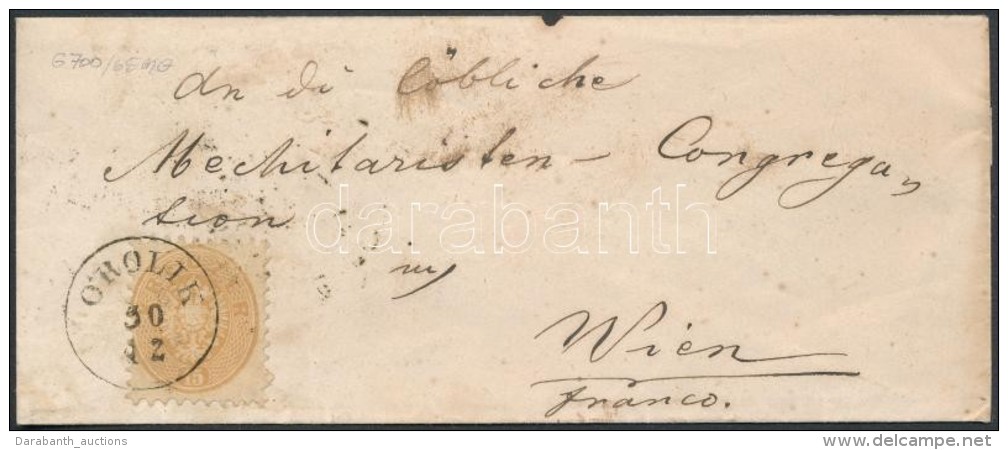 ~1865 15kr Levélen / On Cover 'OROLIK' - 'WIEN' - Otros & Sin Clasificación