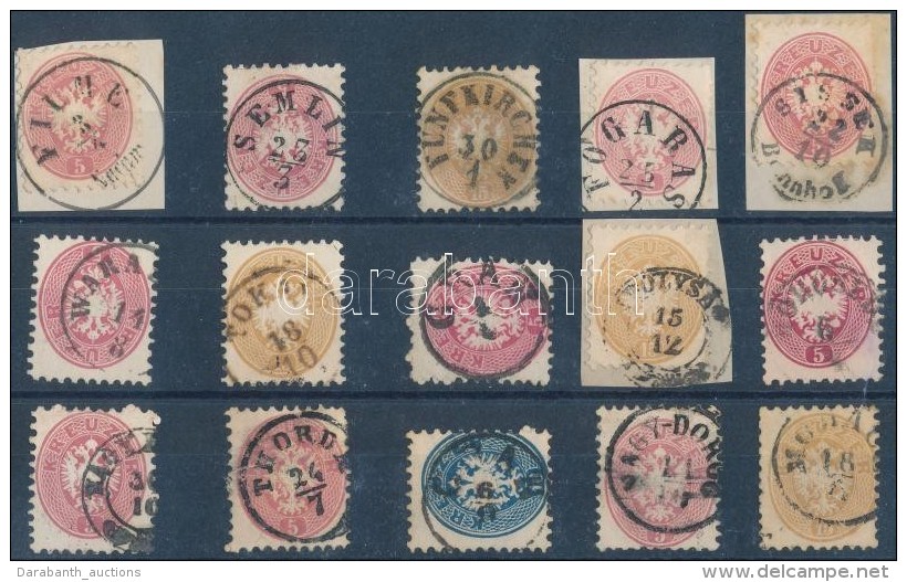 O 1864 15 Db Bélyeg Szép/olvasható Bélyegzésekkel / 15 Stamps With Nice/readable... - Otros & Sin Clasificación