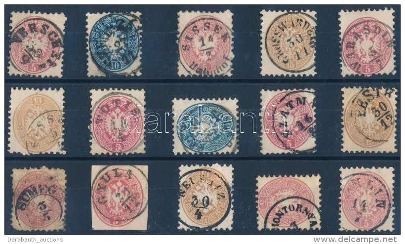 O 1864 15 Db Bélyeg Szép/olvasható Bélyegzésekkel / 15 Stamps With Nice/readable... - Autres & Non Classés