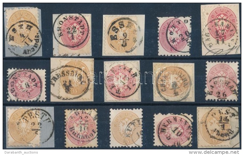 O 1864 15 Db Bélyeg Szép/olvasható Bélyegzésekkel / 15 Stamps With Nice/readable... - Otros & Sin Clasificación