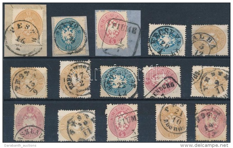 O 1863 15 Db Bélyeg Szép / Olvasható Bélyegzésekkel / 15 Stamps With Nice /... - Otros & Sin Clasificación