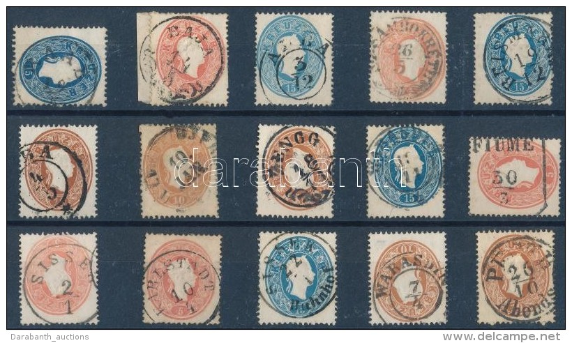 O 1861 15 Db Bélyeg Szép/olvasható Bélyegzésekkel / 15 Stamps With Nice/readable... - Otros & Sin Clasificación