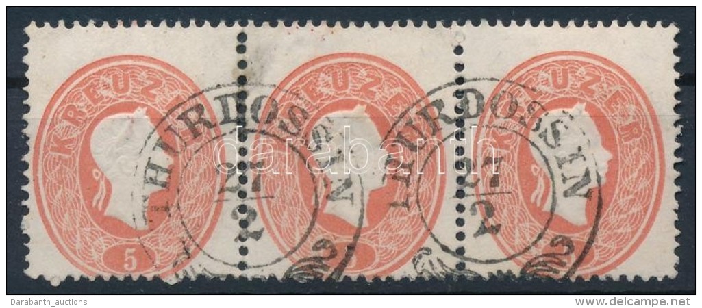 O 1861 5kr Hármascsík / Stripe Of 3 'THURDOSSIN' - Otros & Sin Clasificación