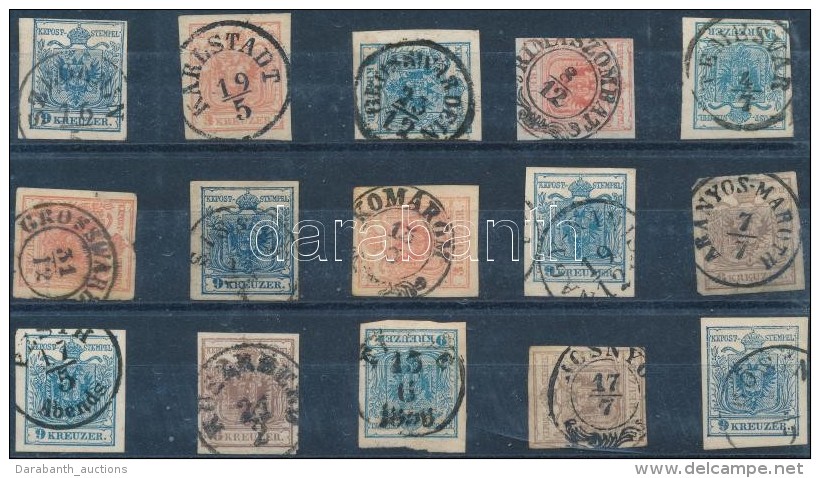 O 1850 15 Db Bélyeg Szép/olvasható Bélyegzésekkel / 15 Stamps With Nice/readable... - Autres & Non Classés