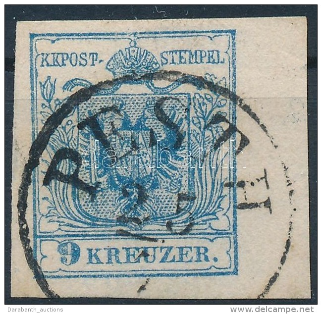 O 1850 9kr MP 6 Mm ívszéllel / With 6 Mm Margin 'PESTH' - Otros & Sin Clasificación