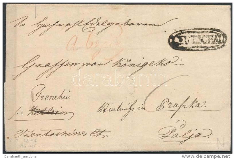 1846 Portós Levél / Unpaid Cover 'LEUTSCHAU' - 'SILLEIN' - Palja - Autres & Non Classés