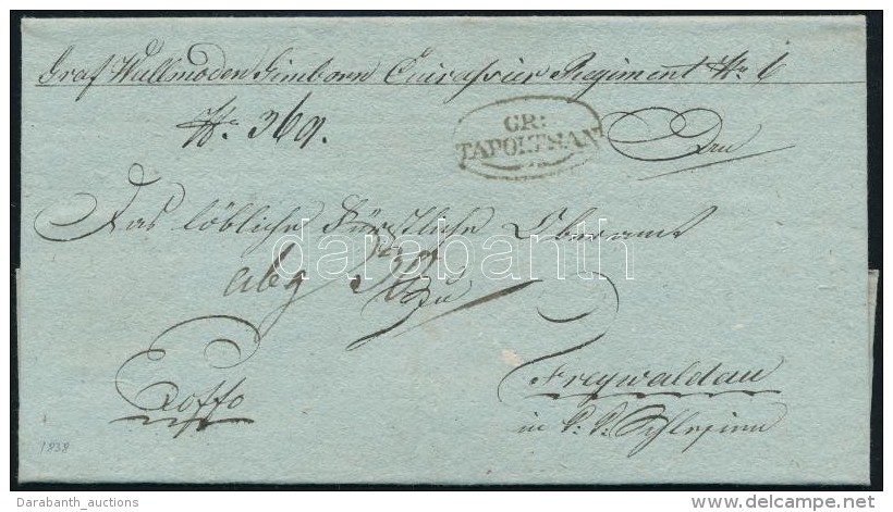 1838 Ex Offo 'GR:TAPOLTSAN' - Freywaldau - Other & Unclassified