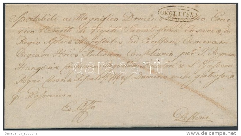 1826 Félportós Ex Offo / Cover With Half Postage Due 'OKOLITSNA' - Pestini - Otros & Sin Clasificación