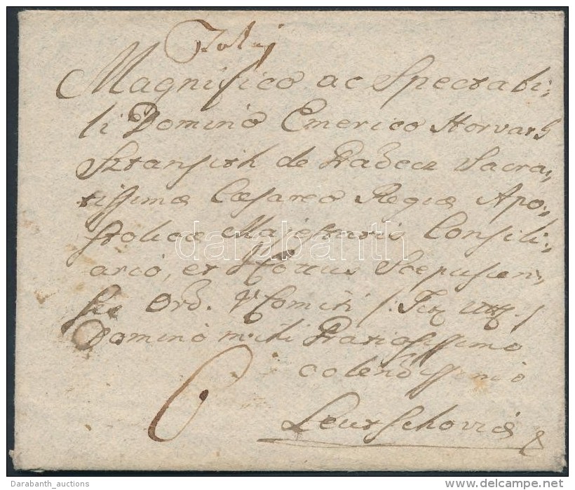 1798 Portós Levél / Unpaid Cover Tokaj - Leutschovia - Otros & Sin Clasificación