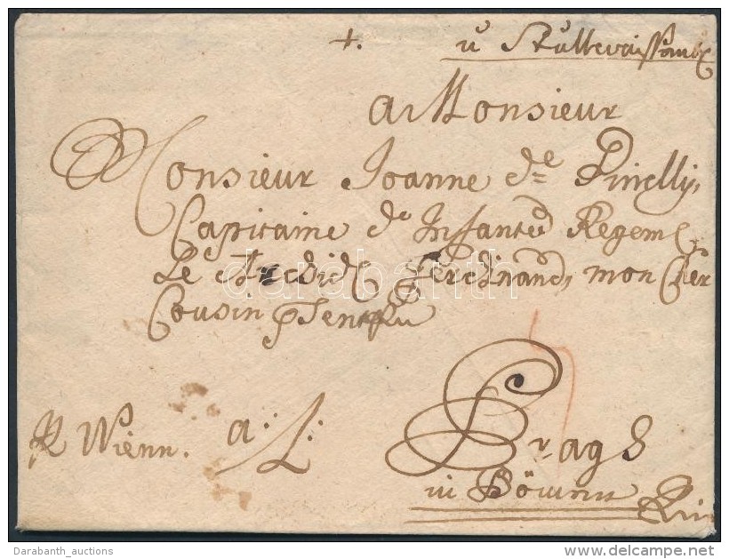 Ca 1760 Portós Levél / Unpaid Cover V Sthulweissenburg (Székesfehérvár) - Prag - Autres & Non Classés