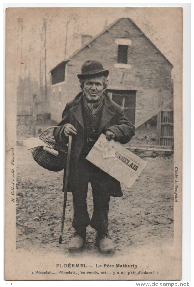 Ploërmel - Morbihan - 56 - Marchand Ambulant - Marchand De Journaux - Le Père Mathurin - Ploërmel