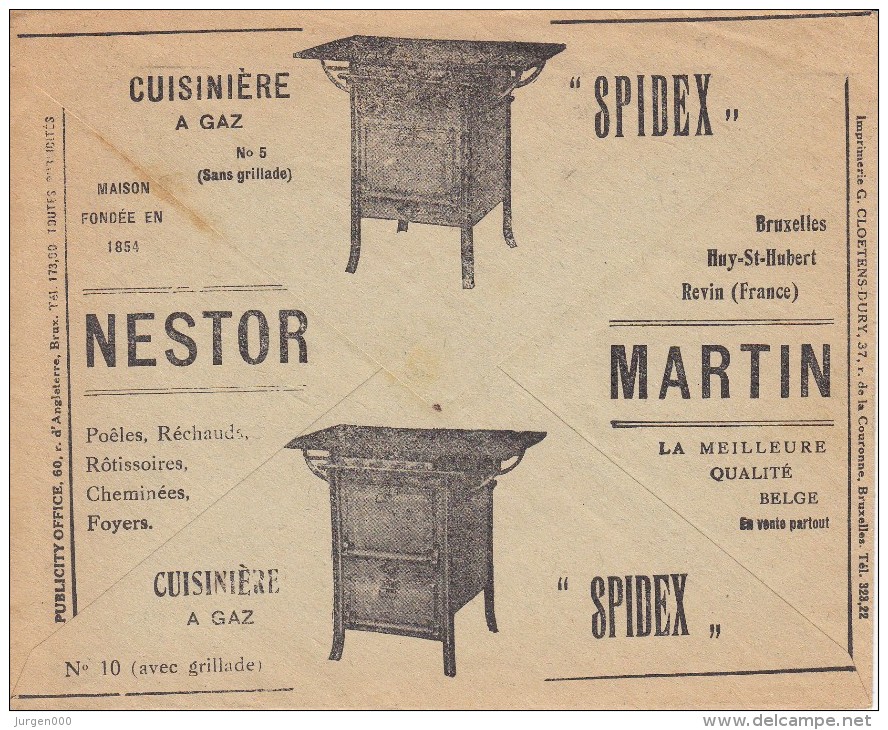 Office Des Cheques Postaux, Postcheckambt, Nestor Martin, Cuisiniere A Gaz (07881) - Gas