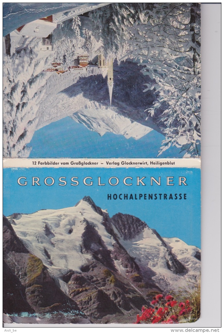 Grossglockner - Hochalpenstrasse. - 12 Farbbilder - Verlag Glocknerwirt, Heiligenblut.- 10,5 / 8cm - Heiligenblut