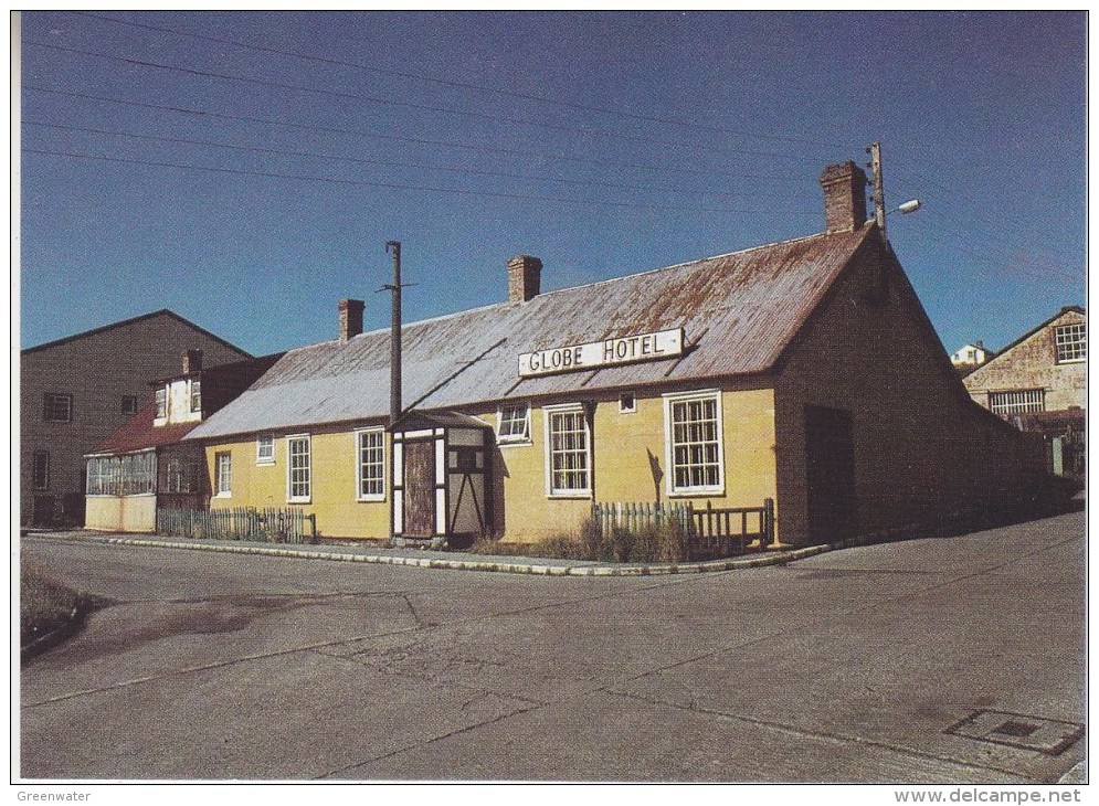 Falkland Islands Globe Hotel Stanley  Postcard Unused (33333) - Falkland