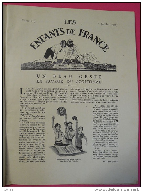 1928 Brochure Les Enfants De La France N°9  Scout Et Bons Illustrateurs Binjamin Rabier Etc éditeur Le Figaro Paris - 1901-1940