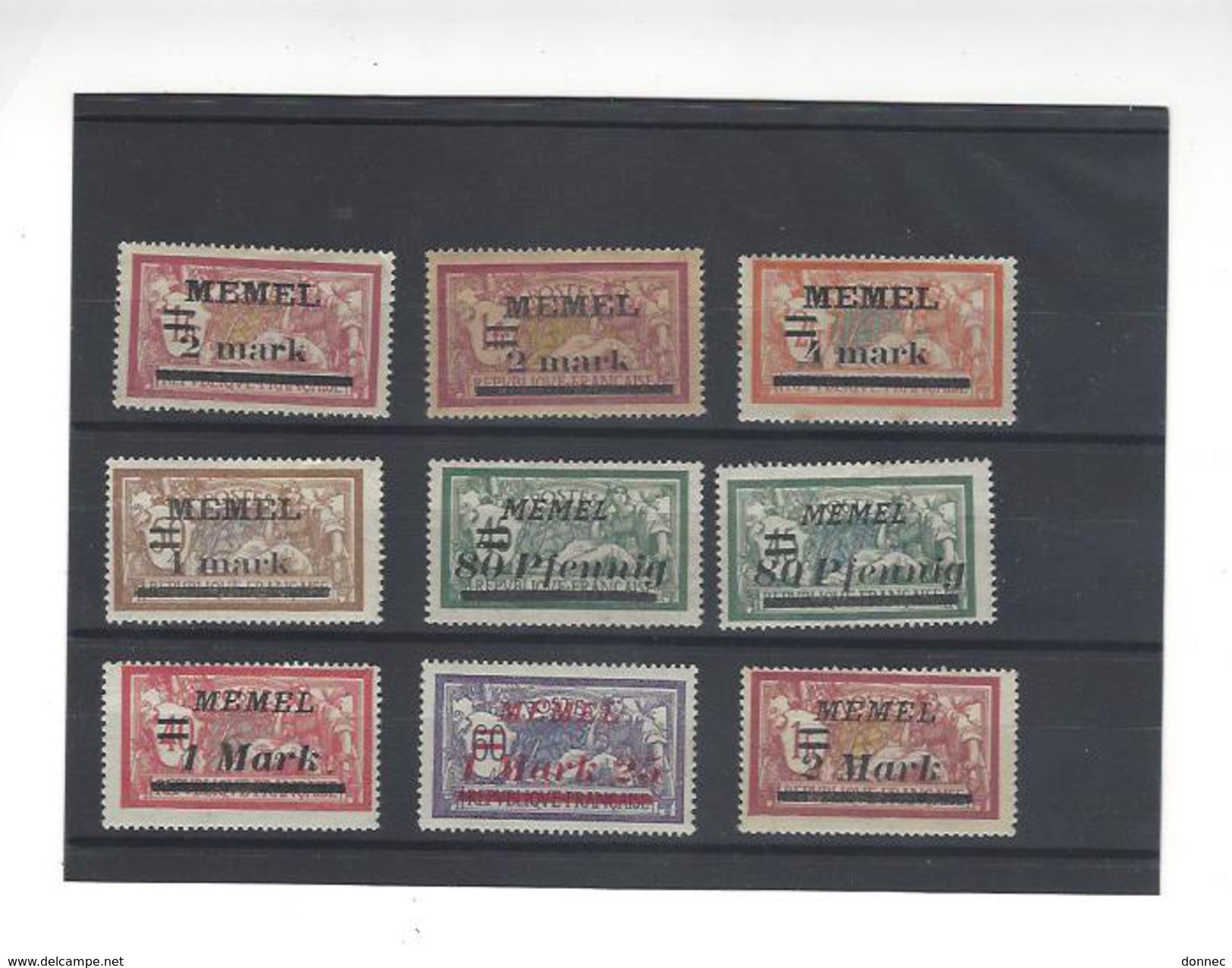 Lot  29 Timbres Memel Semeuse Merson - Other & Unclassified
