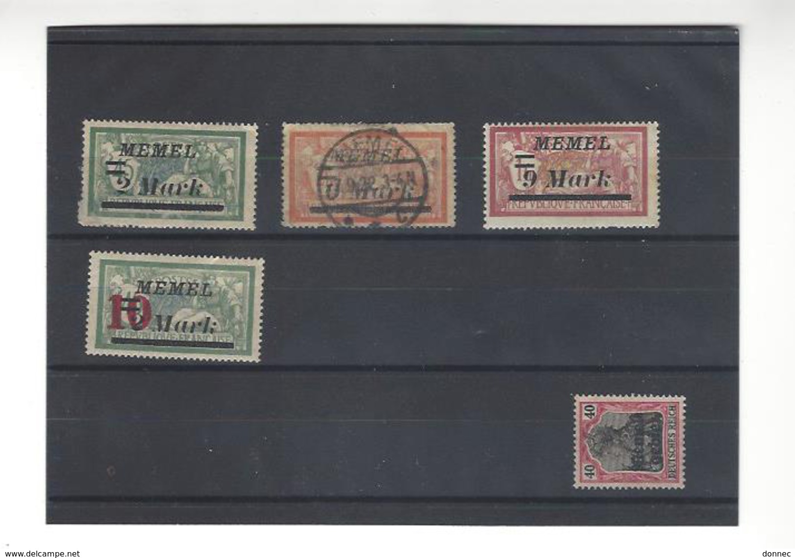 Lot  29 timbres Memel Semeuse Merson