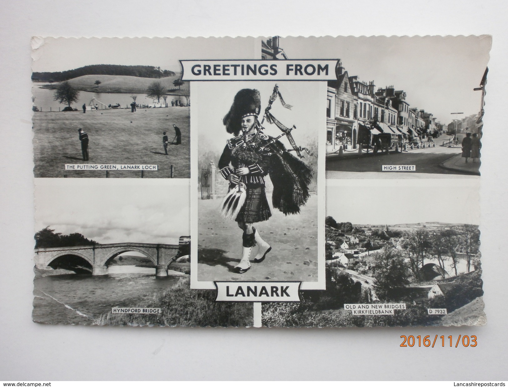 Postcard Multiview Lanark My Ref B1165 - Lanarkshire / Glasgow