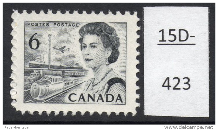 Canada 1967 6c Black Railway Train Eisenbahn &ndash; Printed On The Gummed Side. See Text. - Trains