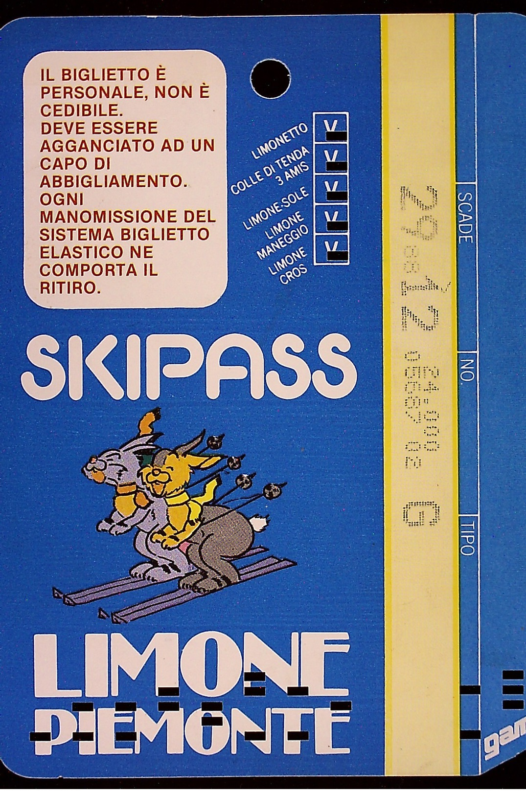 ALPITOUR SKIPASS LIMONE PIEMONTE - Biglietti D'ingresso