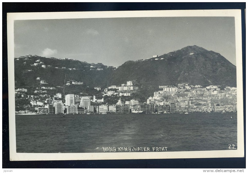 Cpa Carte Photo De Chine Hong Kong Water Front  JIP42 - Chine