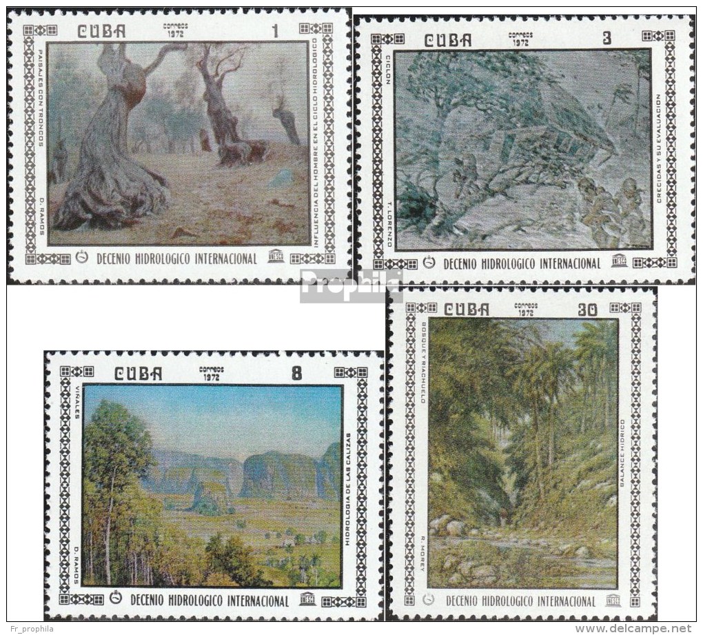 Cuba 1798-1801 (complète.Edition.) Neuf Avec Gomme Originale  1972 Dekade Pour Hydrologie: Peintures - Neufs