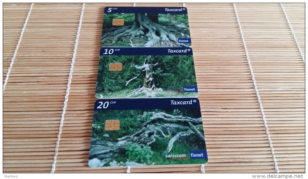 Set 3 Cards Zwitserland Rare - Switzerland