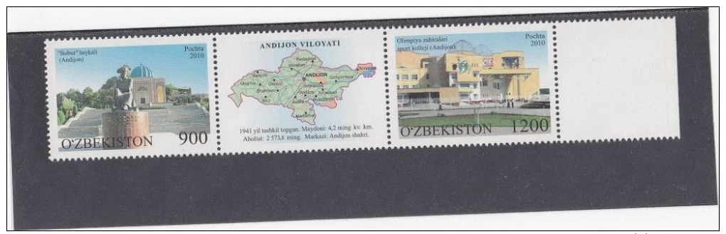 Uzbekistan 2010  Regions 2v+str   MNH** - Uzbekistan