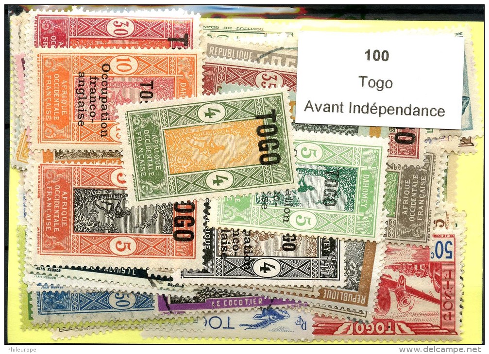 100 Timbres Togo Avant Indépendance - Other & Unclassified