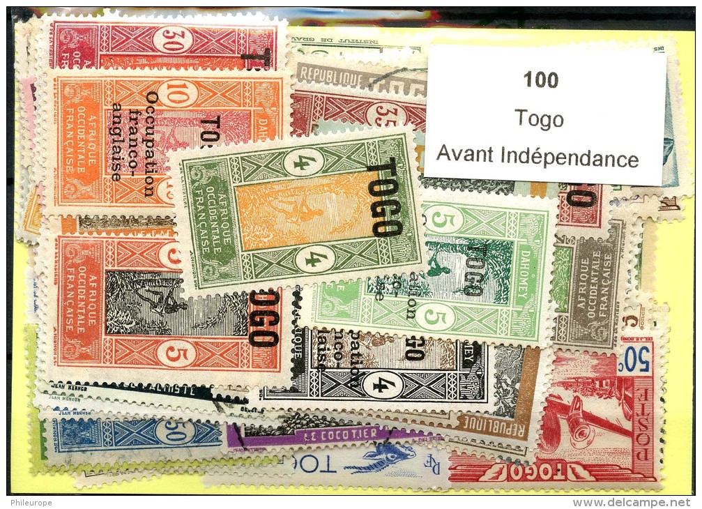 100 Timbres Togo Avant Indépendance - Altri & Non Classificati