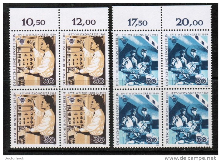 BERLIN  Scott # 9N 276-9** VF MINT NH INSCRIPTION BLOCKS Of 4 - Blocks & Sheetlets