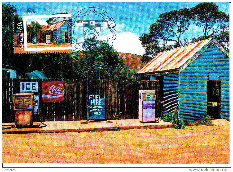 Australia 2012 Maxicard Scott #3738 60c 'Fuel Ask At The Store Across The Road' Photographs Of Life In Australia Firs... - Maximumkarten (MC)