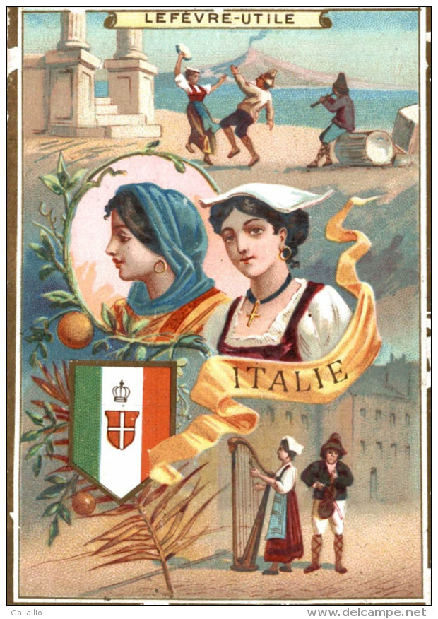 CHROMO BISCUIT LU LEFEVRE UTILE ITALIE LITHO LAAS - Lu