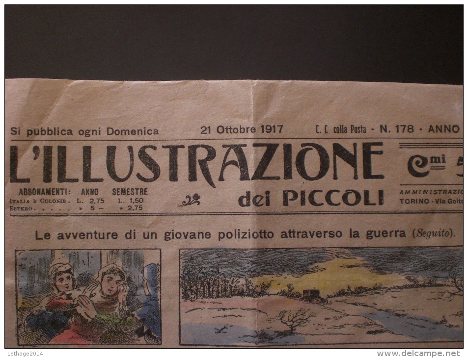 ILLUSTRAZIONE DEI PICCOLI 1917 ANNO IV N. 178 - Prime Edizioni
