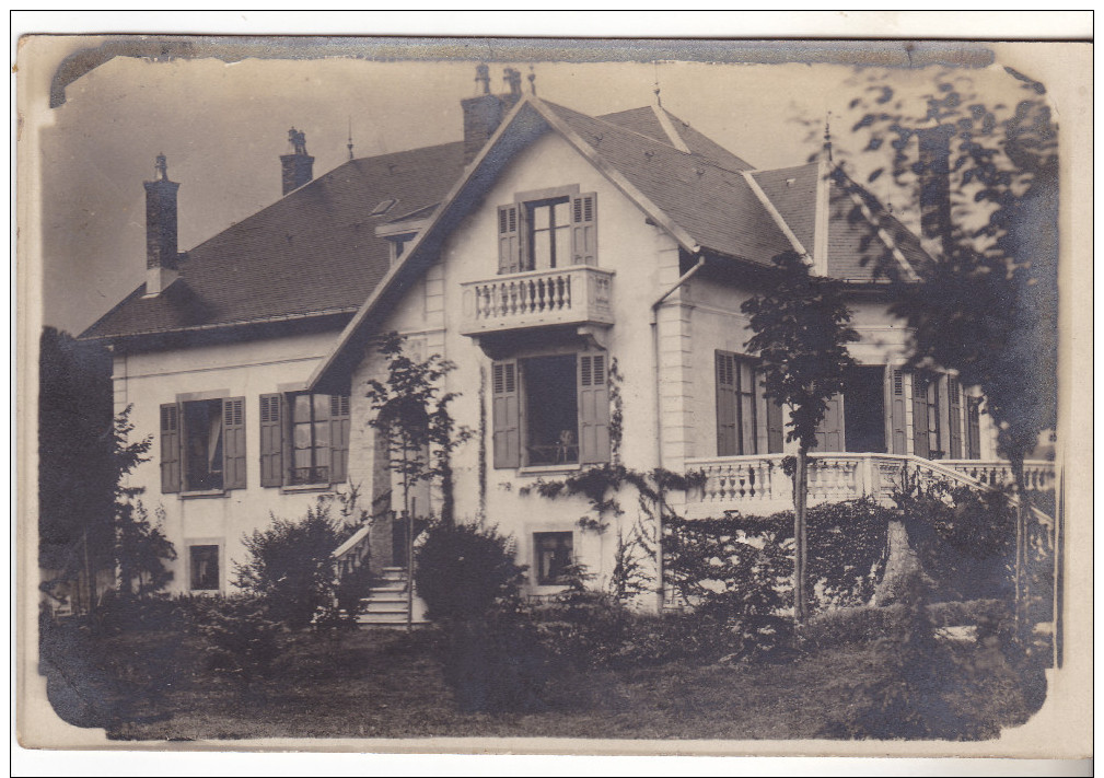 25 Colombier Fontaine Carte Photo Maison Bourgeoise Datée 1924. Tb état. - Autres & Non Classés