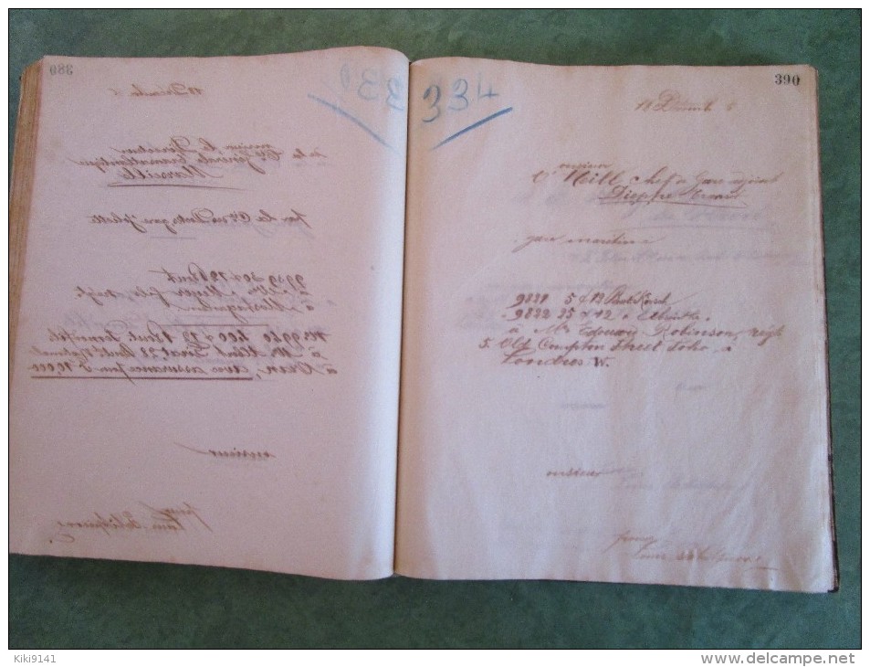 Doubles des Courriers et Factures des Etablissements PERNOD FILS de PONTARLIER pour Décembre 1896