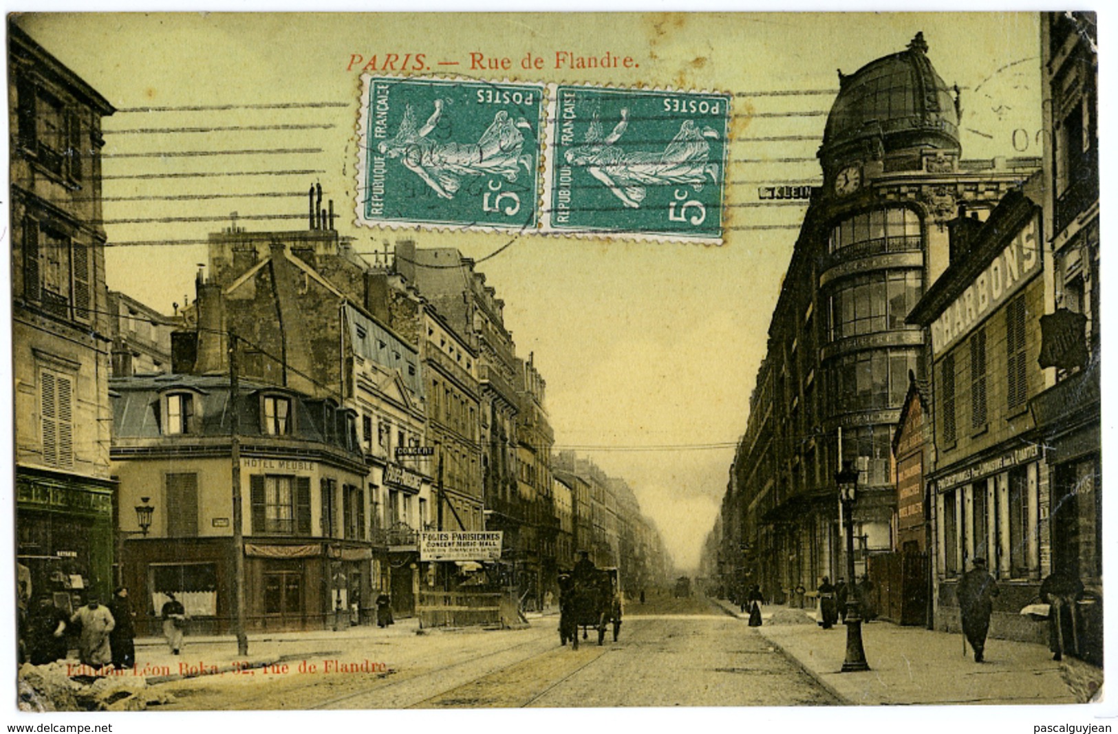 CPA PARIS 19 - RUE DE FLANDRE - Arrondissement: 19