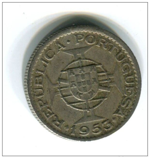 1953 Mozambique 2.5  Escudo Coin - Mozambique