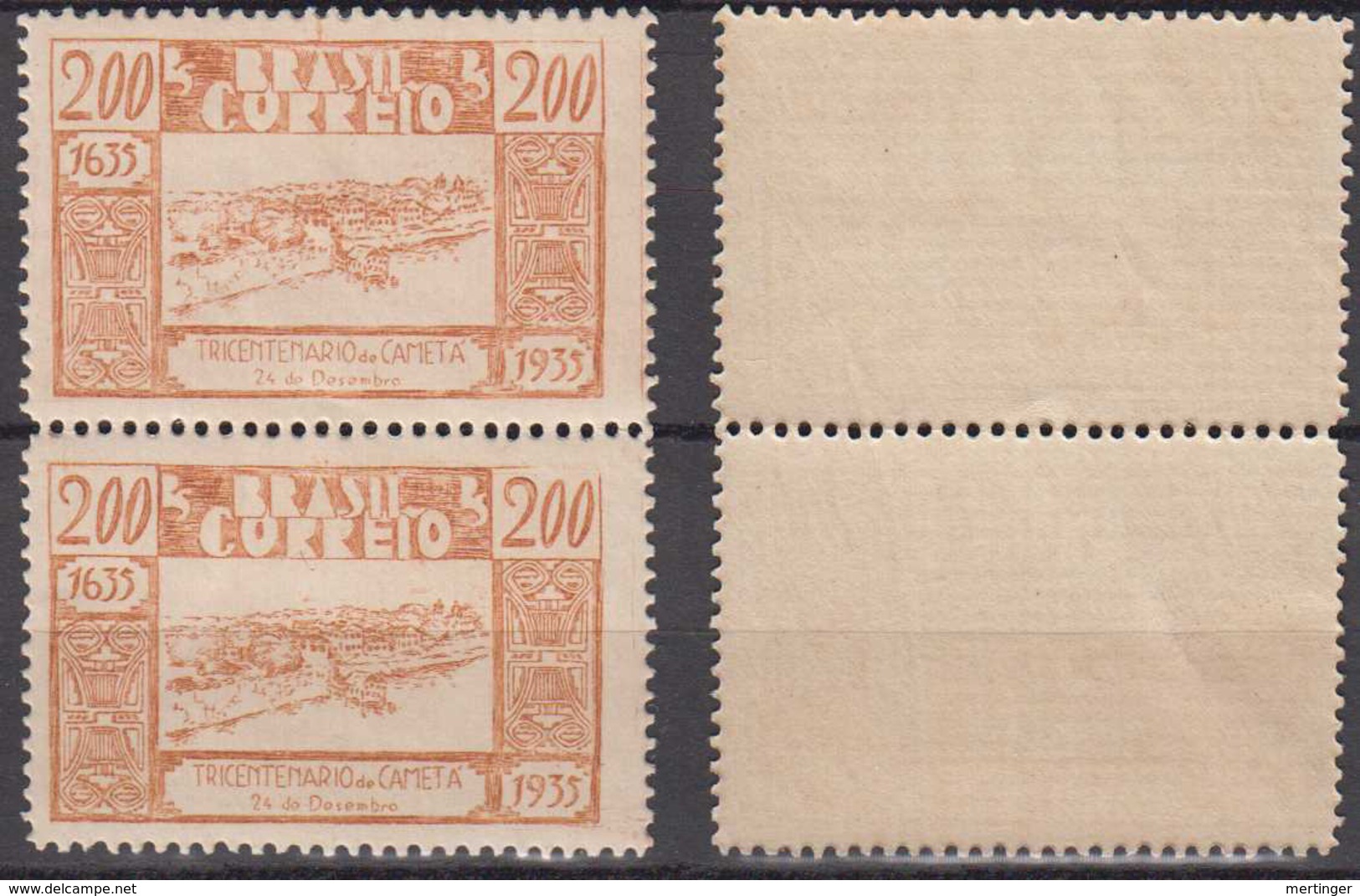 Brazil Brasil Mi# 443 ** MNH Pair CAMETA 1936 - Ongebruikt