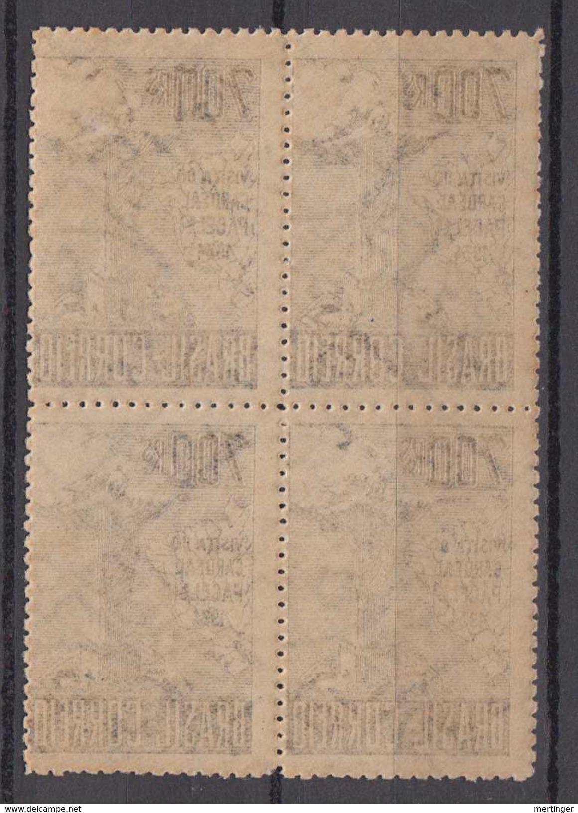 Brazil Brasil Mi# 414 ** MNH Block Of 4  700R PACELLI 1934 - Unused Stamps