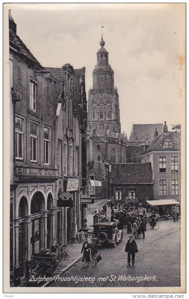 Bd - Cpa Hollande - Zutphen - Proostdijsteeg Met St Walburgskerk - Zutphen