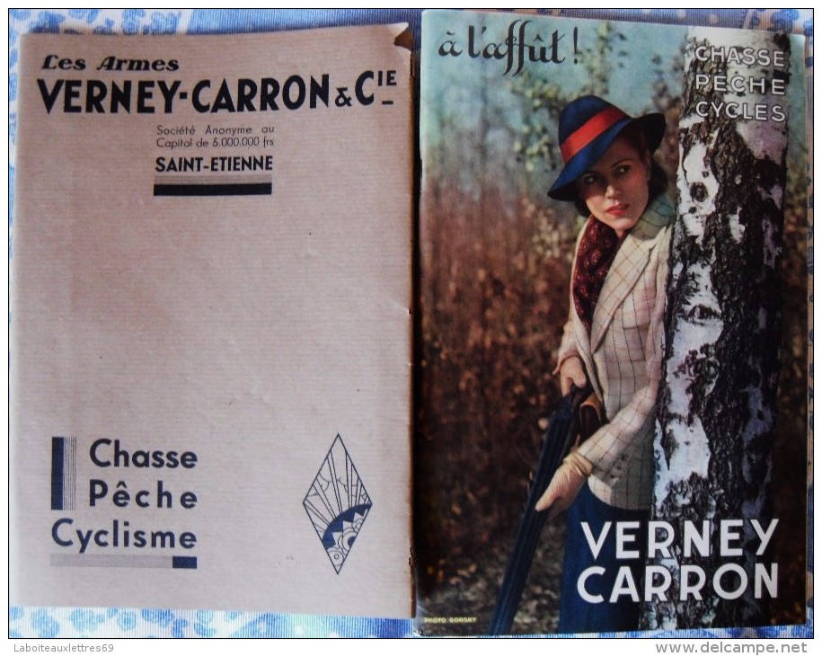 CATALOGUE CHASSE VERNEY CARRON A L'AFFUT !-1939-CHASSE, PECHE, CYCLES ST ETIENNE - 1900 – 1949