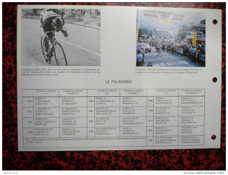 Feuillet CEF Spécial Tour De France 1983 - Ciclismo