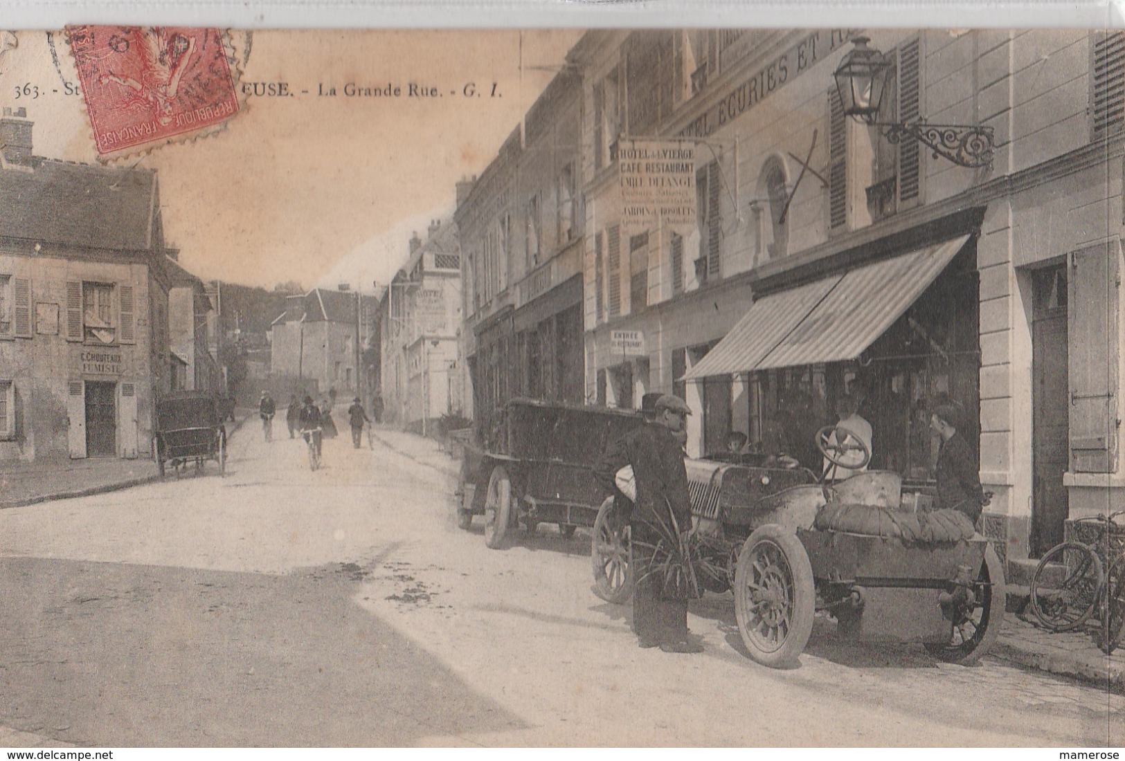 SAINT-REMY-LES-CHEVREUSE (78). La Grande Rue. Voitures Des Années 1900. (Transports: Automobile: Voitures De Tourisme) - St.-Rémy-lès-Chevreuse