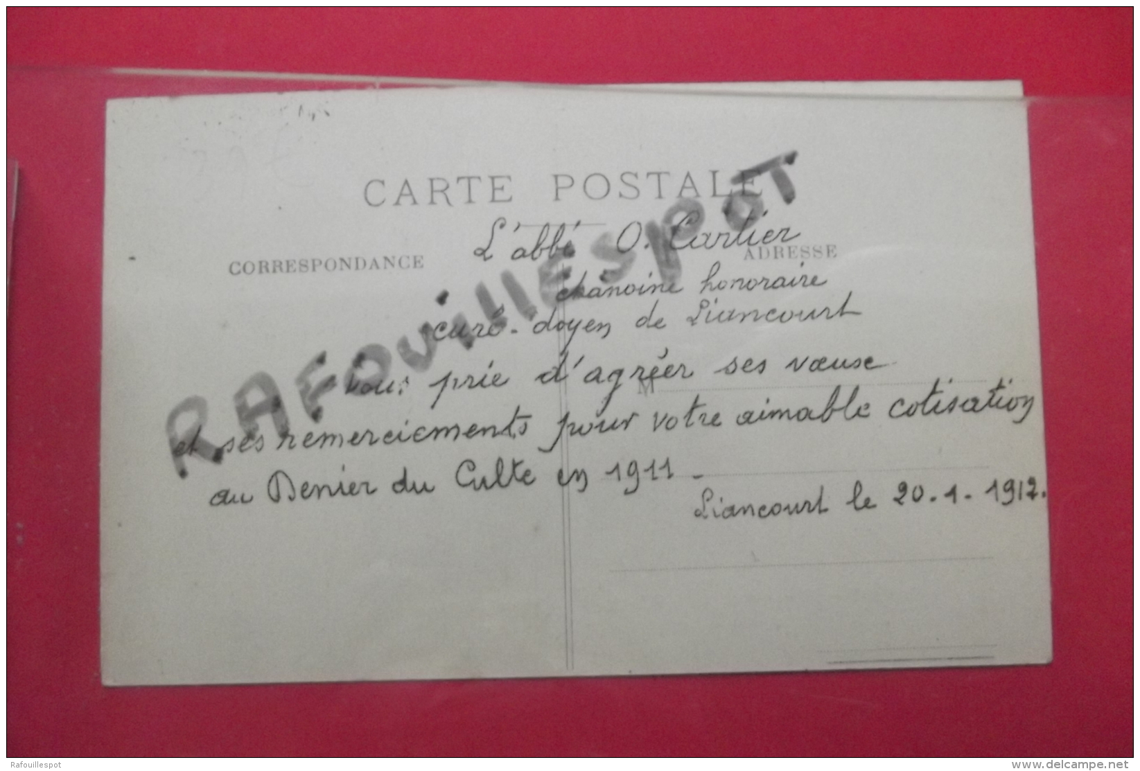 Cp Rare  Liancourt Fete Federative Des Patronages De L'oise 6 Novembre 1910 Les Presidents - Liancourt
